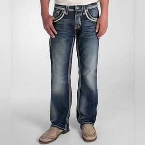 Rock Revival Dark Blue Bootcut Jeans
